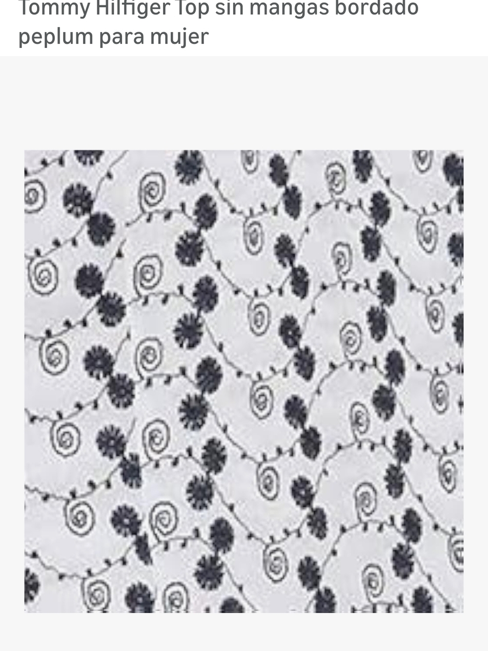 Tommy Hilfiger Printed Sleeveless Ruffle Hem Top XL - Picture 4 of 9